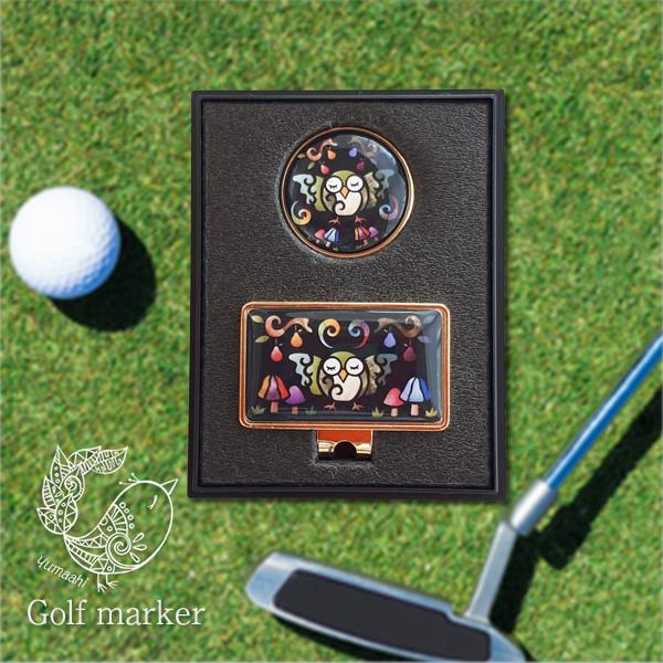 ゴルフマーカー 台座セット  【 送料無料 】 選べる デザイン  クジラ シロクマ   ウサギ パンダ ハシビロコウ | 10枚目